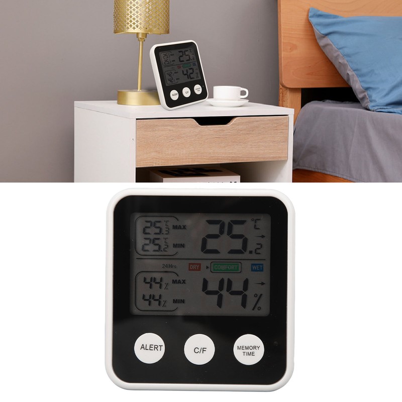LCD Digital Display Thermometer Hygrometer Temperature Humidity Meter Gauge Hygrothermograph