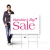 Valentines Day Sale Yard Sign 24 Inch x 36 Inch