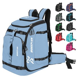 MORXPLOR Ski Boot Bag - 65L Padded, Waterproof Ski Travel Backpack for Gear & Accessories