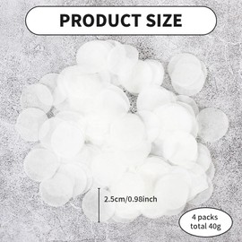 Colaren 160000 1 Inch White Confetti, Biodegradable Confetti for Wedding Birthday Anniversary（160g）