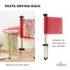 Fox Run Collapsible Pasta Drying Rack, 18.5 Inches, Red