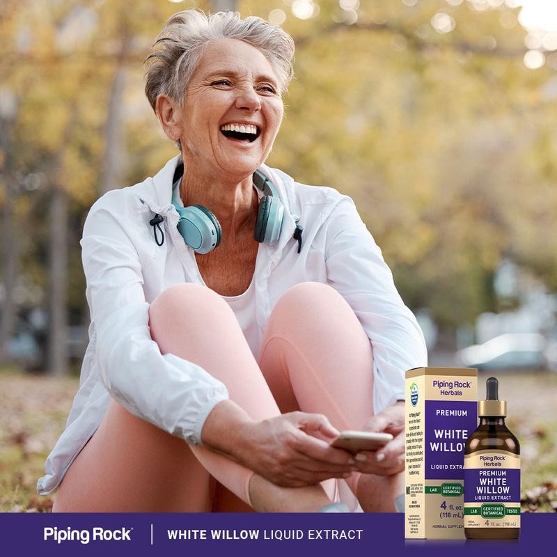 White Willow Bark Liquid Extract Alcohol Free, 4 fl oz