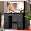 Yamissi Vanity Table Set Makeup Bedroom Dressing with Lighted LED