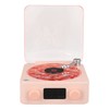 Record Player Style Bluetooth Speaker with Night Light and Time