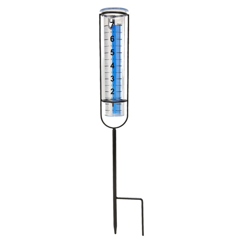 Rain Gauge 7 Inch Capacity Detachable Rain Measuring Gauge with