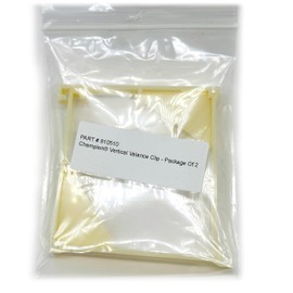 2 pcs Champion Vertical Blind Valance Clip 810510 Hanger Bracket for 3-1/2 in Smooth Valances, Alabaster Material