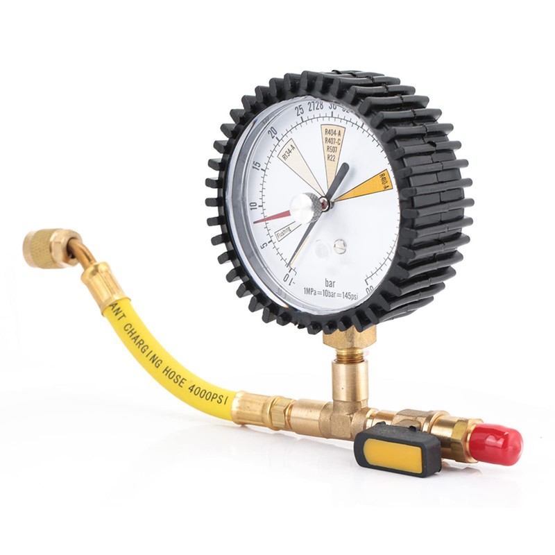 Industrial Nitrogen Pressure Test Gauge for Air Conditioning Refrigeration Vacuum