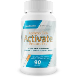 Happy Health Marketplace Ageless Skin Activate Restore Pro - Our Best Anti Aging Supplement for Skin
