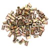 100Pcs Rivet Insert Nut M10 Carbon Steel Color Plated Zinc