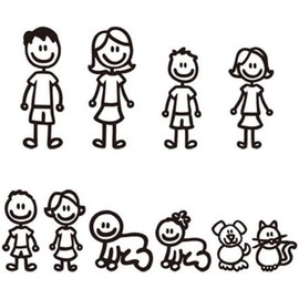 Family Stickers for Cars, White Car Sticker I Love My Family Car Bling Stickers and Decals, Pet Cat Dog Animal, Decal for Car Window Phone Notebook Decorative Cars Walls Exterior Accessories