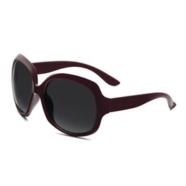 KoKoBin Fashion Polarised Women's Sunglasses Outdoor UV400 Protection Glasses with Large Frame Chestnut Brown