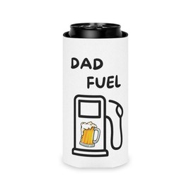 Father's Day 'Dad Fuel' Can Cooler - Beer Gas Tank Design, Standard and Slim Sizes - size: Slim Can