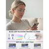 +3.5 Oversized Bifocal Reading Glasses for Women Men - Aviator