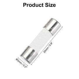 MECCANIXITY 8 piezas de fusibles de cerámica de retardo de tiempo, 5 mm x 20 mm, 250 V, 3.15 A, placas de circuito de reparación de fusibles de soplado lento, equipo de iluminación, instrumentación,