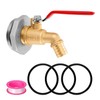 2" Drum Faucet for 55 Gallon Drum, 1" Brass Barrel
