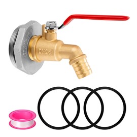 2" Drum Faucet for 55 Gallon Drum, 1" Brass Barrel Spigot Faucet with EPDM Gasket