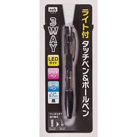 Multi-functional Pen LED Light + Stylus Pen + 0.7mm Black Ballpoint Pen [Color Not Available]