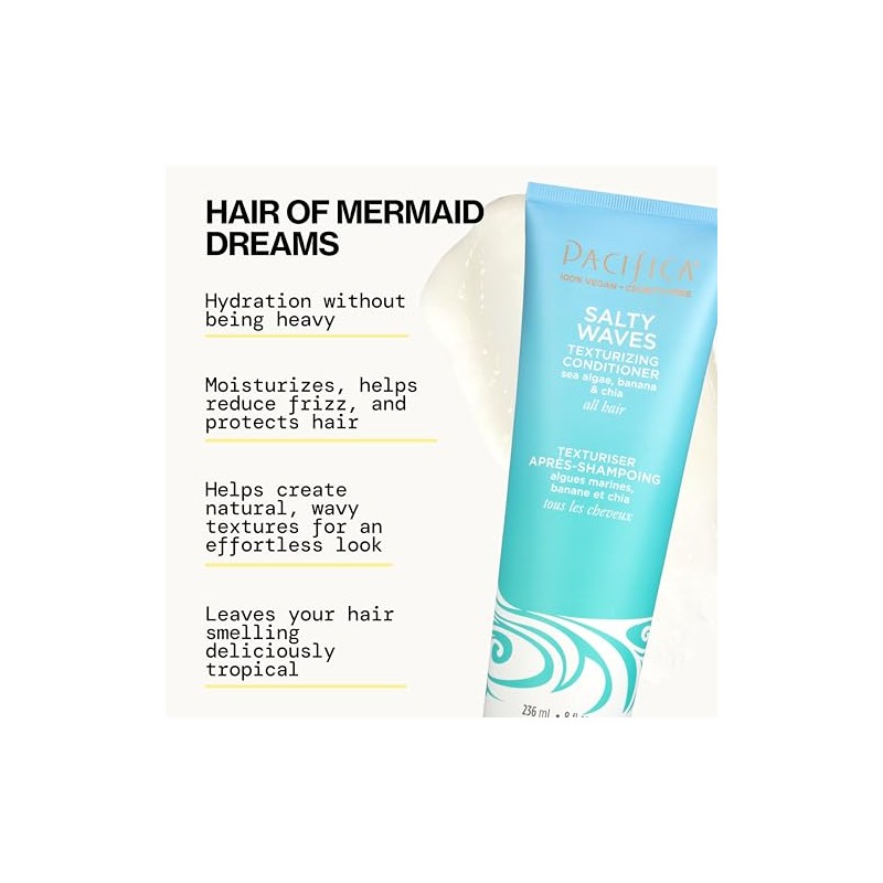 Pacifica Beauty Champú texturizante Salty Waves Acondicionador texturizante Salty Waves