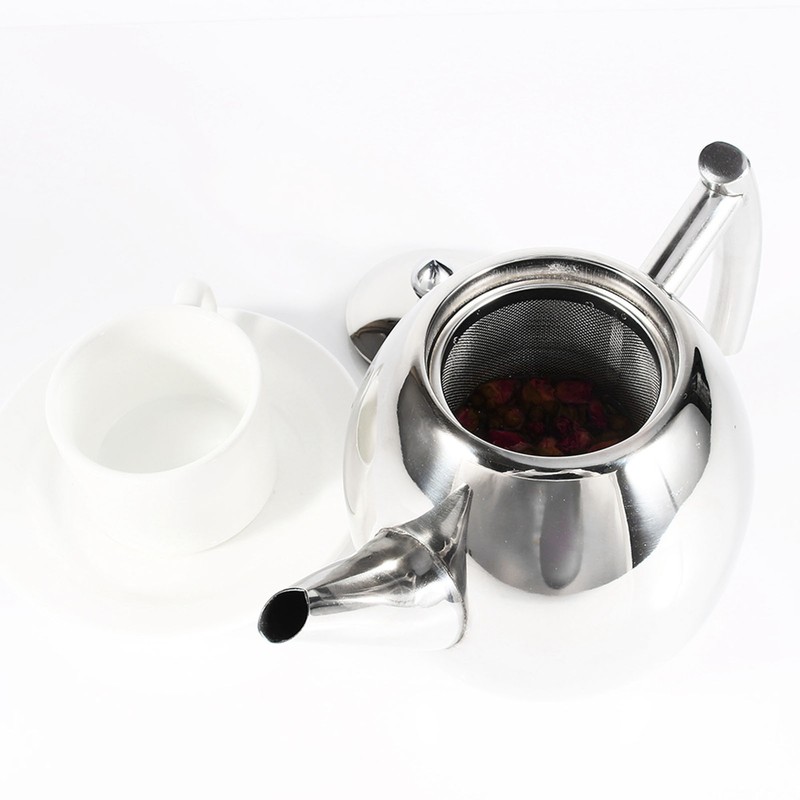 Teapot Container Coffee Pot Kettle With Filter Large Capacity Stainless
