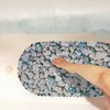 Relaxdays Bath Mat in Stone Look, Non-Slip Bath Mat with