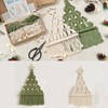 ACESOME 2PCS Macrame Tree Kit, Christmas Tree Macrame DIY Weaving