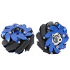 4in Mecanum Wheel Right Aluminum with TPU Rubber Rollers Industrial