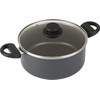 GoodCook Everyday Nonstick Dutch Oven with Lid, 4.7 Quart, Black,