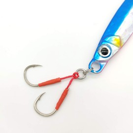 Orurudo Fishing Gear Tungsten Jig Tangled B Red Gold (40g) with W Assist Hook Orurudo Tungsten Jig qb100200d04n0