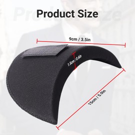 2 Pairs Set-in Shoulder Pads, 1.5cm Thickening Foam Shoulder Pads for Womens Clothing,No-Sewing Required Breathable Sponge Pads for Sloping High Low Shoulders Blazer Suit (2Skin)