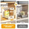 2-Pack Under Sink Storage Organizer, Large 2-Tier Elegant Mesh Pull