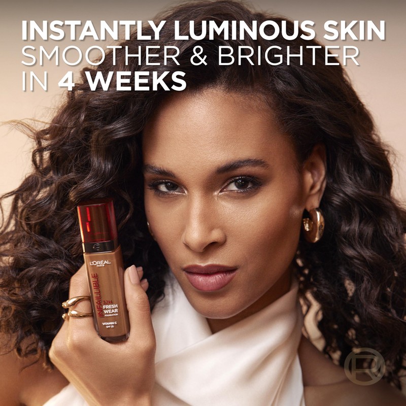 L'Oréal Paris Liquid Foundation, Full Coverage, Lasting Wear, With Vitamin