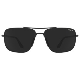 BEX® SUNGLASSES PORTER FULL METAL FRAME LIFESTYLE SUNGLASSES (Matte Black/Gray)