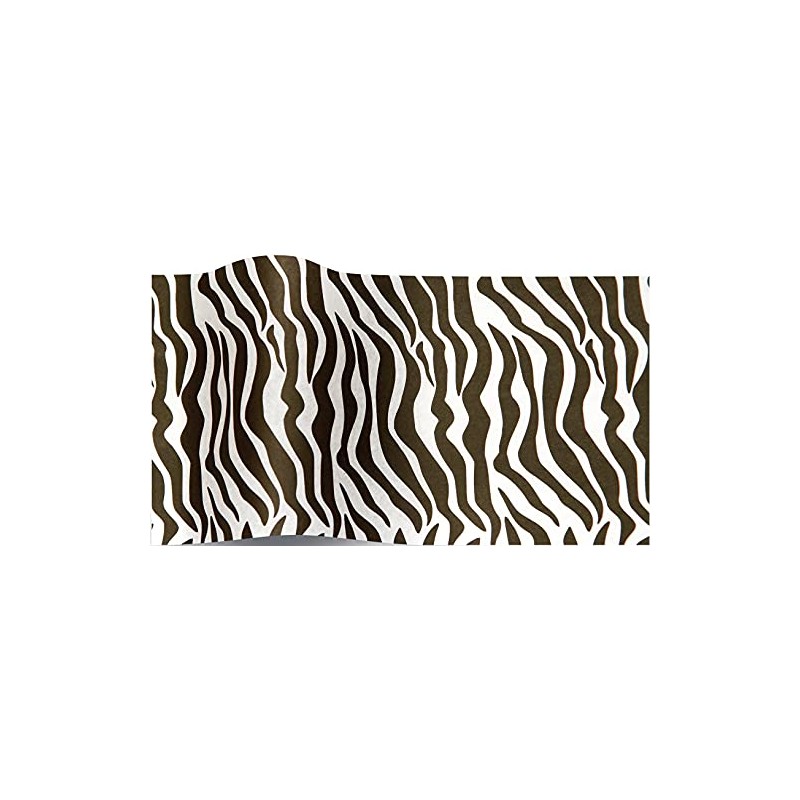 SatinWrap Luxury Printed Tissue Wrapping Paper Zebra 5 Sheet