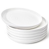 Sweese Porcelain Dinner Plates Set of 6, 10.5 Inch Dish