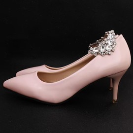 2PCS RhineStone Shoe Clips, Shoe Clips for Women Heels, Detachable Shoe Buckle for Wedding Bridal Prom Party