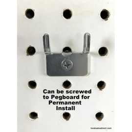 Hillman Brand (10 Pack) Picture Notch Utility 'J' Peg Hook. for 1/8 to 1/4" Pegboard w/Screws