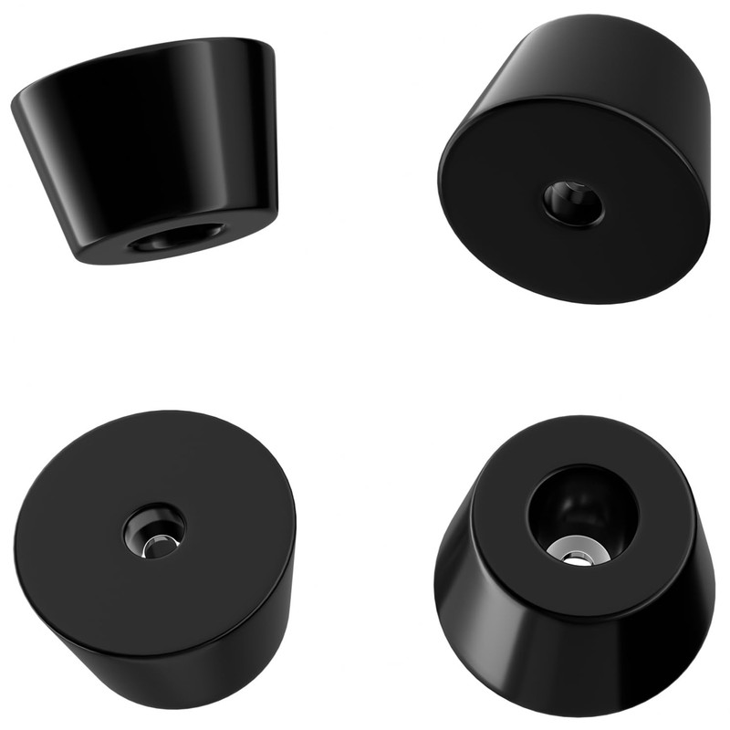 30 PCS Round Rubber Feets with Screws,Rubber Non Slip Furniture