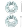 M MATI 2 Pcs Front Axle Nuts with Pins for