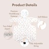 LoLaBi Coverall Long Sleeve Baby Weaning Bib with Zipper (Giraffe,
