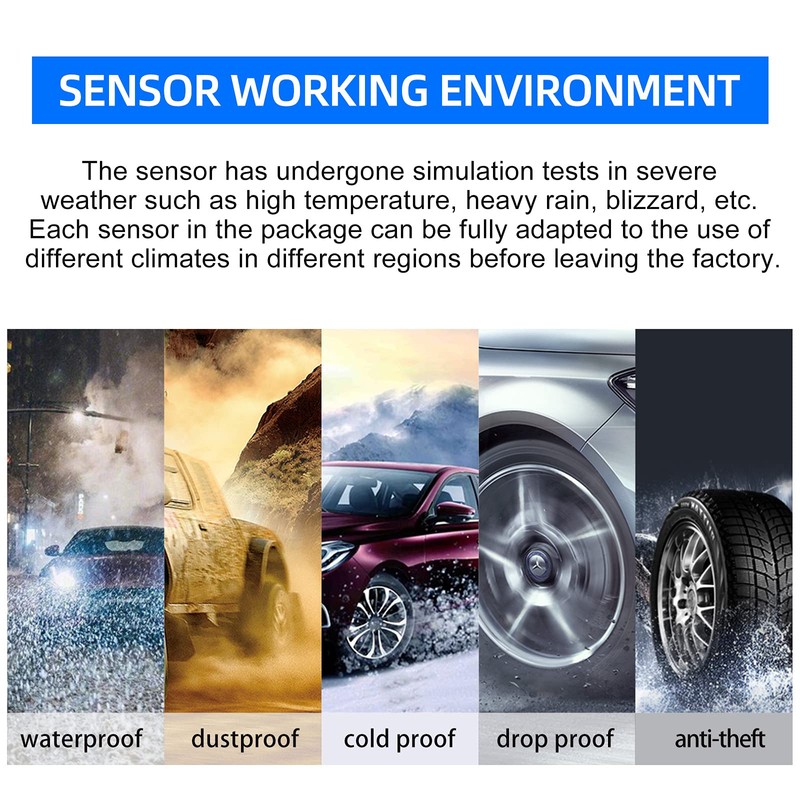 TPMS35 315MHz Sistema de monitoreo de presión de neumáticos de