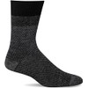 Sockwell Men's Zig Crew Sock, Black - L/XL
