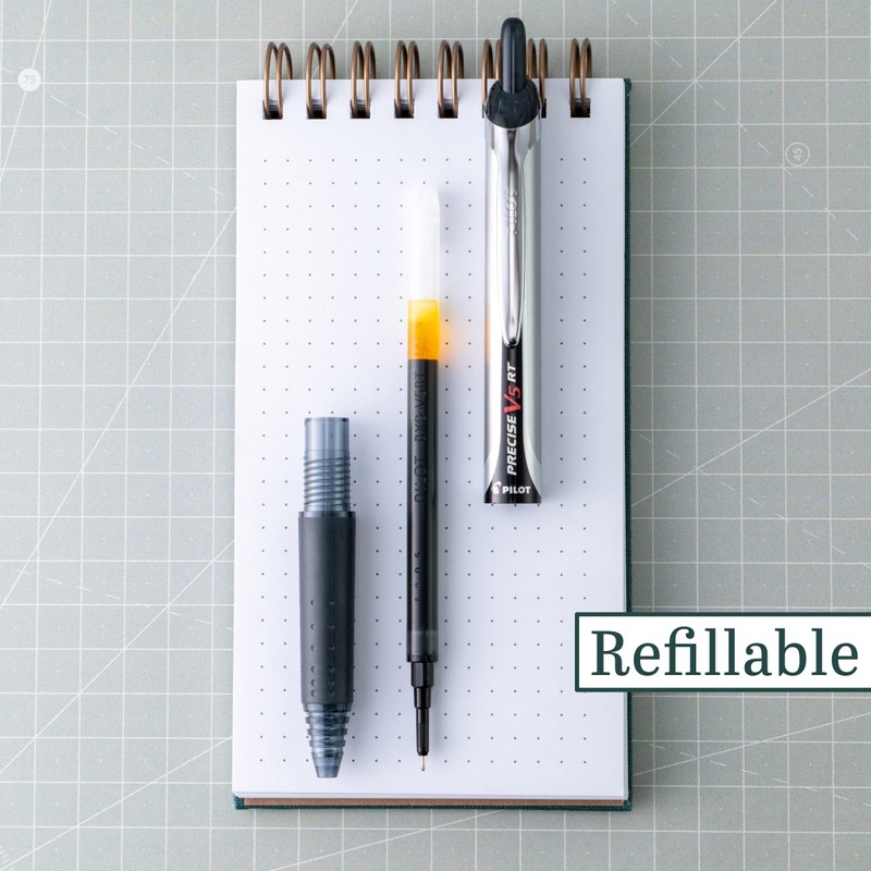 PILOT Pen Precise V7 RT Liquid Rollerball Ink Refill for