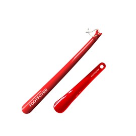 Footfoyer Long shoehorn that is comfortable to wear and has a handle is ideal for both men and women (Green)