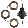 ENBRIGHTEN Spectrum LED Pucks, 3 Puck, Multicolor or White, Dimmable,