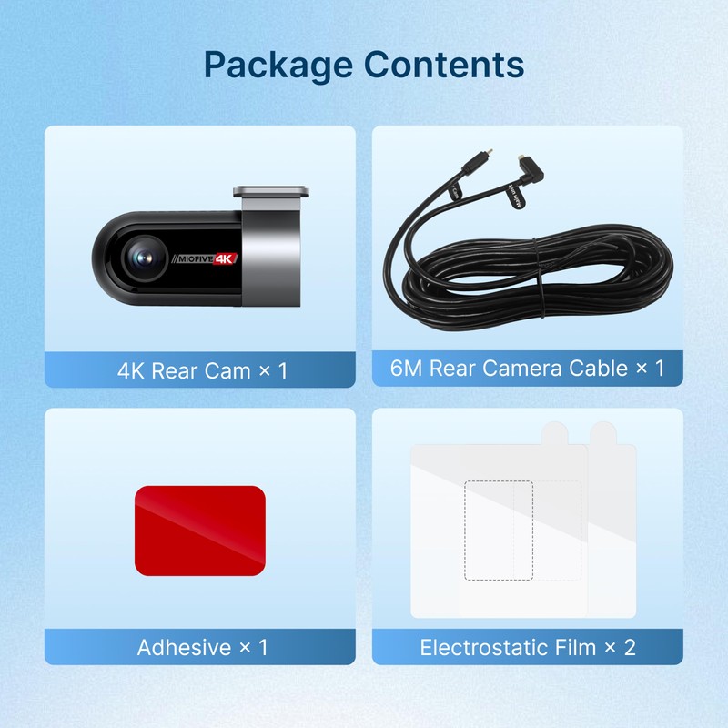 Miofive in-Car Rear Camera for Miofive S1/S1 Pro/S1 Ultra Series