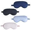 VIKSAUN 4 Pack Sleep Mask, Silk Eye Mask, Super Soft