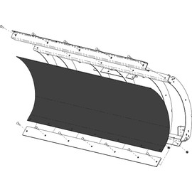 KFI Products 105868-R Poly Blade Replacement - 72in.