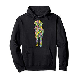Colorful Golden Retriever Art Dog Lover Owner Men Women Gift Pullover Hoodie