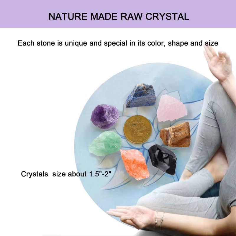 Anreign Kit de cristales curativos naturales y cristales curativos para