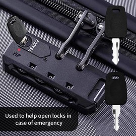 4 Keys for TSA007 TSA002 Master Luggage Keys, TSA 007 TSA002 Luggage Keys Compatible with Luggage Suitcase Password